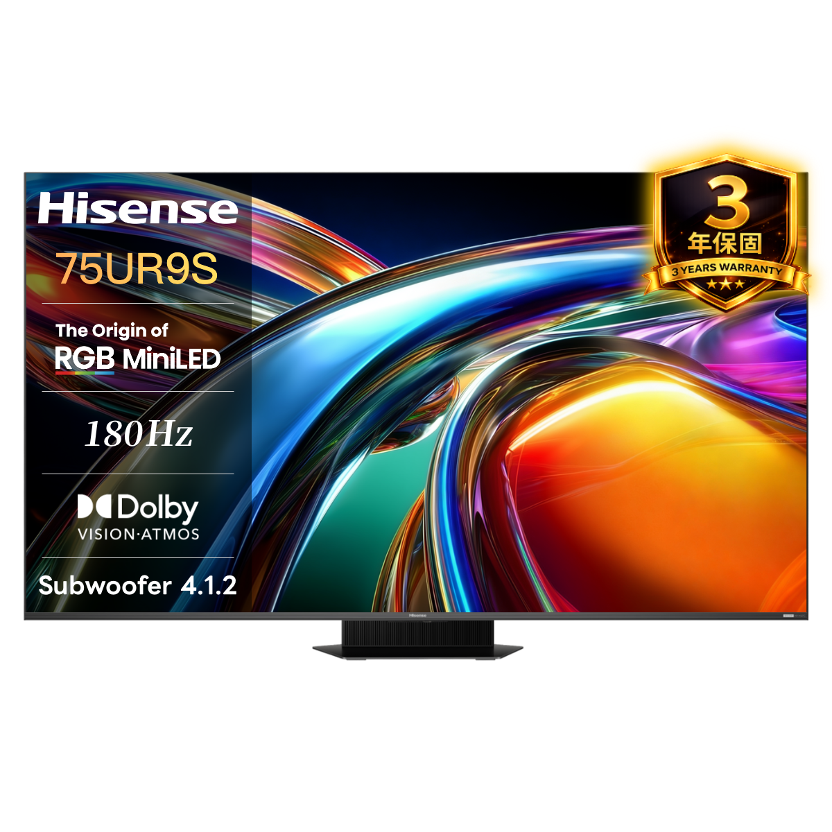 Hisense海信 75吋 RGB MiniLED 4K 智慧顯示器 75UR9S